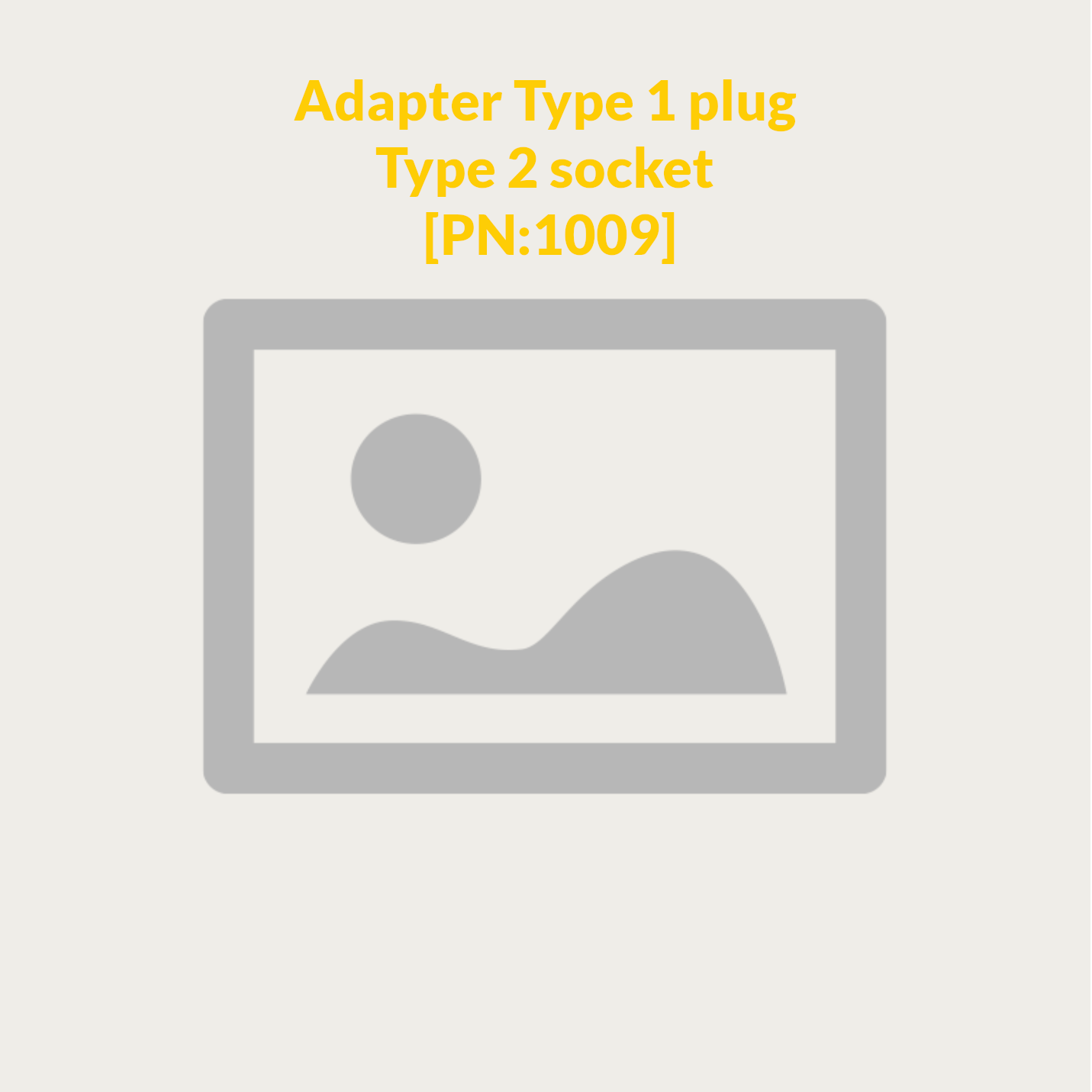 Adapter Type 1 Plug Type 2 Socket for Belay Box [PN: 1009]